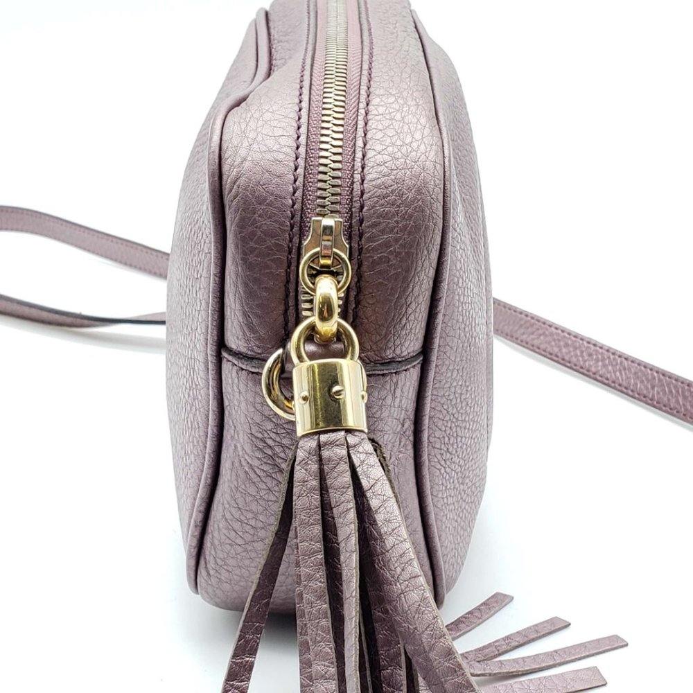 Gucci Disco Camera Metallic Leather Crossbody Bag - Picture 5 of 14